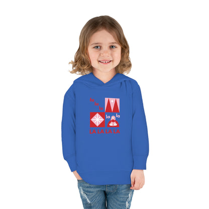 Festive Threads | Christmas Fa La La Toddler Pullover Fleece Hoodie