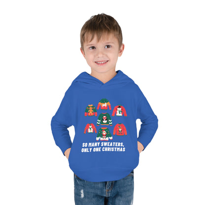 Festive Threads | Christmas So Many Sweaters Toddler Pullover Fleece Hoodie