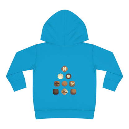 Festive Threads | Christmas Hot Cocoa Ready Toddler Pullover Fleece Hoodie