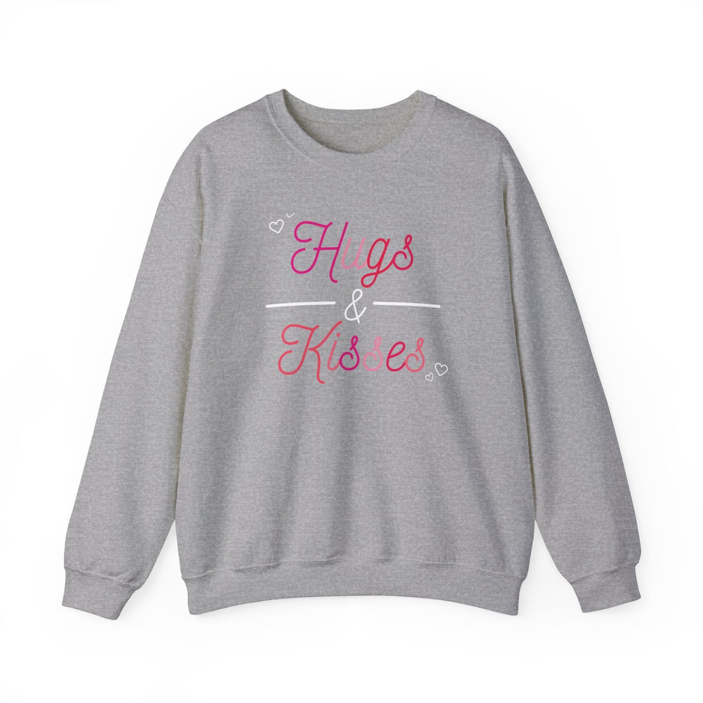 Festive Threads | Valentine's Hugs & Kisses Unisex Heavy Blend™ Crewneck Sweatshirt