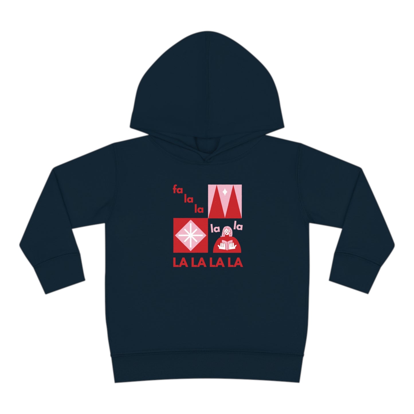 Festive Threads | Christmas Fa La La Toddler Pullover Fleece Hoodie