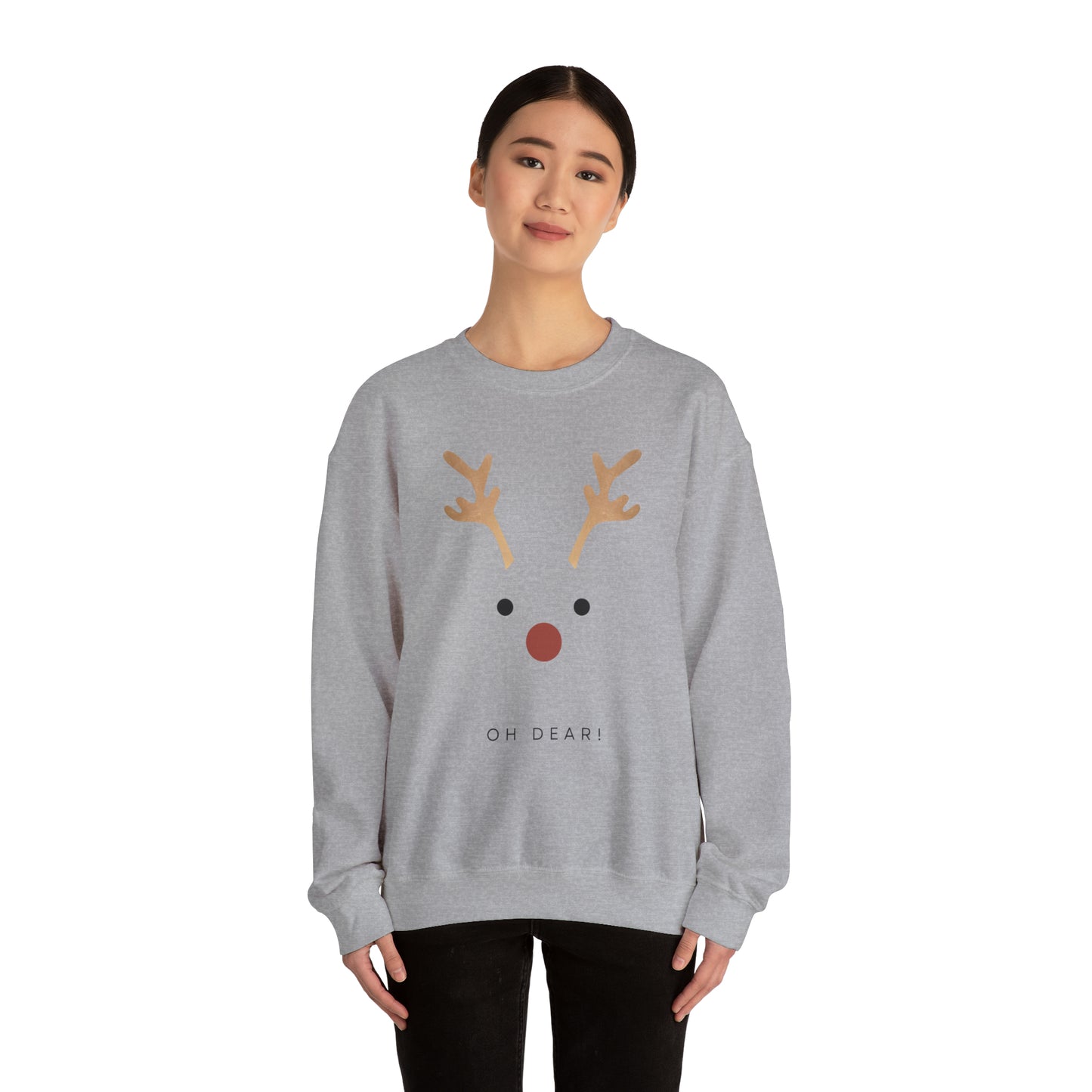 Festive Threads | Christmas Oh Dear Unisex Heavy Blend™ Crewneck Sweatshirt