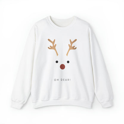 Festive Threads | Christmas Oh Dear Unisex Heavy Blend™ Crewneck Sweatshirt