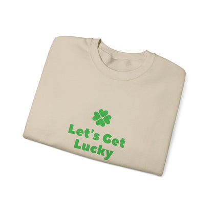 Festive Threads | St. Patrick's Day Let's Get Lucky Unisex Heavy Blend™ Crewneck Sweatshirt