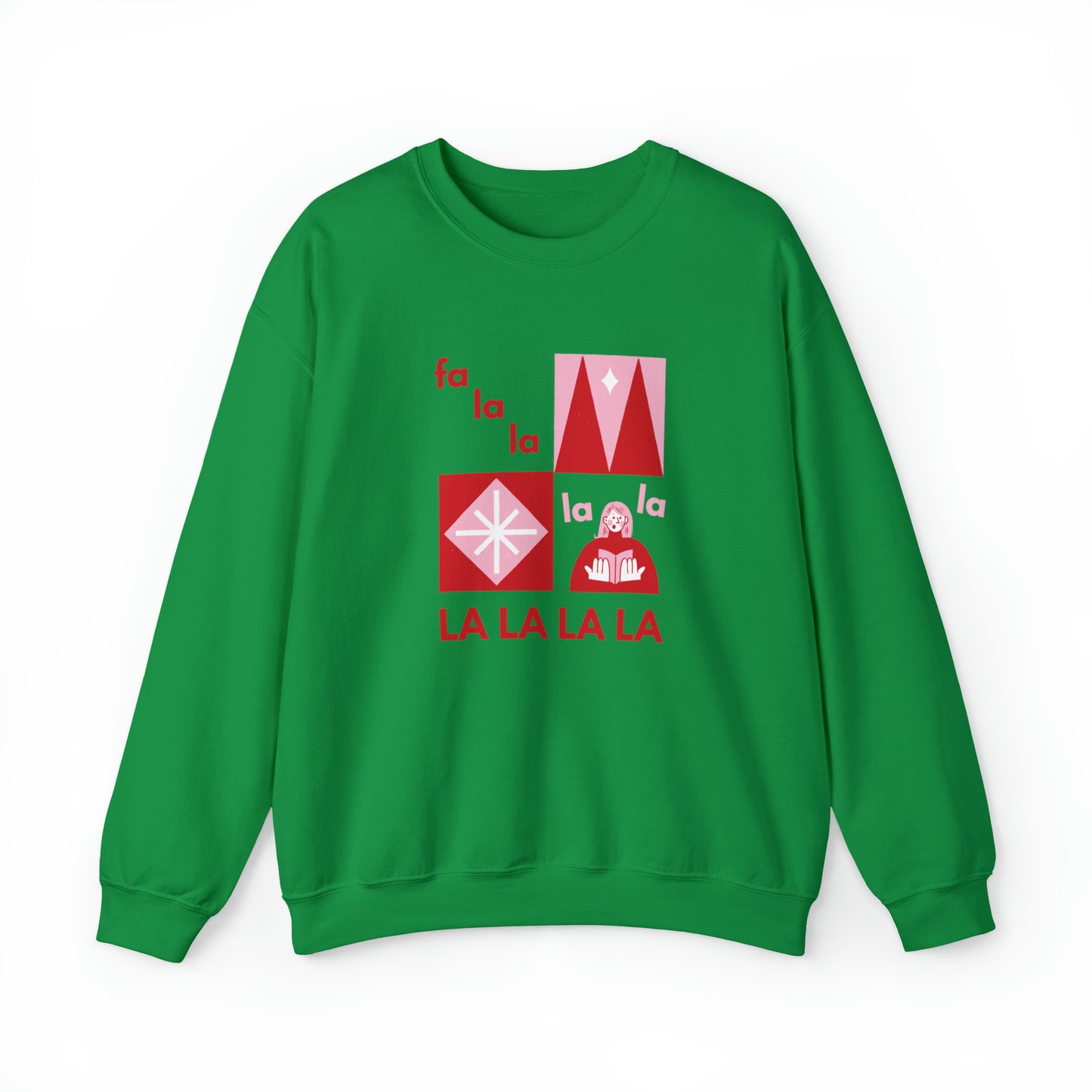 Festive Threads | Christmas Fa La La Unisex Heavy Blend™ Crewneck Sweatshirt