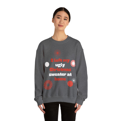 Festive Threads | Christmas Ugly Christmas Sweater Unisex Heavy Blend™ Crewneck Sweatshirt