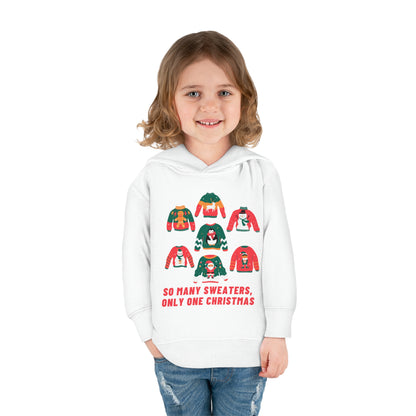 Festive Threads | Christmas So Many Sweaters Toddler Pullover Fleece Hoodie