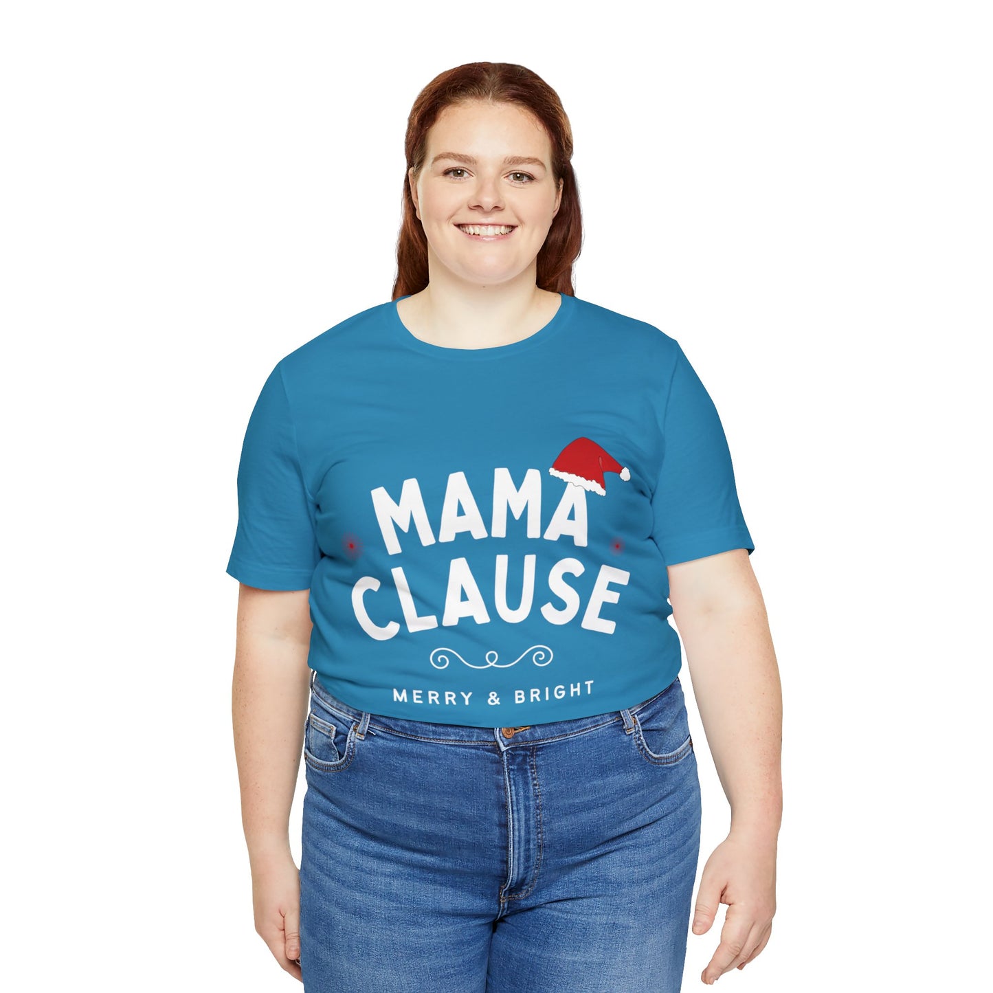 Festive Threads | Christmas Mama Clause Unisex Jersey Short Sleeve Tee