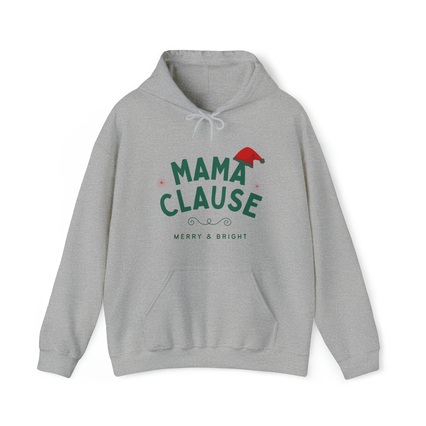 Festive Threads | Christmas Mama Clause Unisex Heavy Blend™ Hooded Sweatshirt