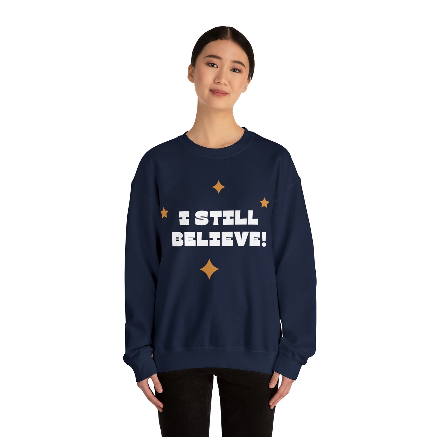 Festive Threads | Christmas I Still Believe Unisex Heavy Blend™ Crewneck Sweatshirt