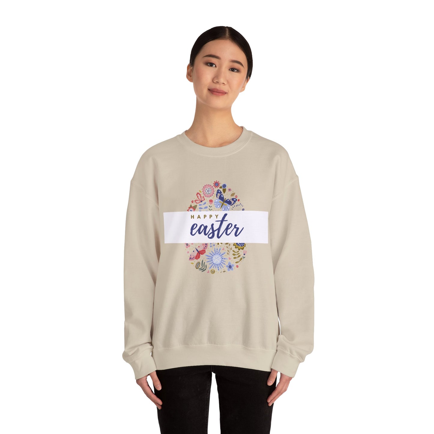 Festive Threads | Easter | Egg Unisex Heavy Blend™ Crewneck Sweatshirt