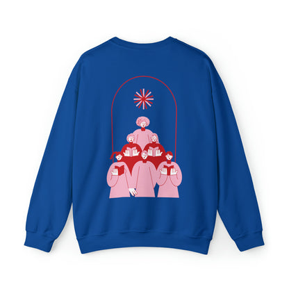 Festive Threads | Christmas Fa La La Unisex Heavy Blend™ Crewneck Sweatshirt