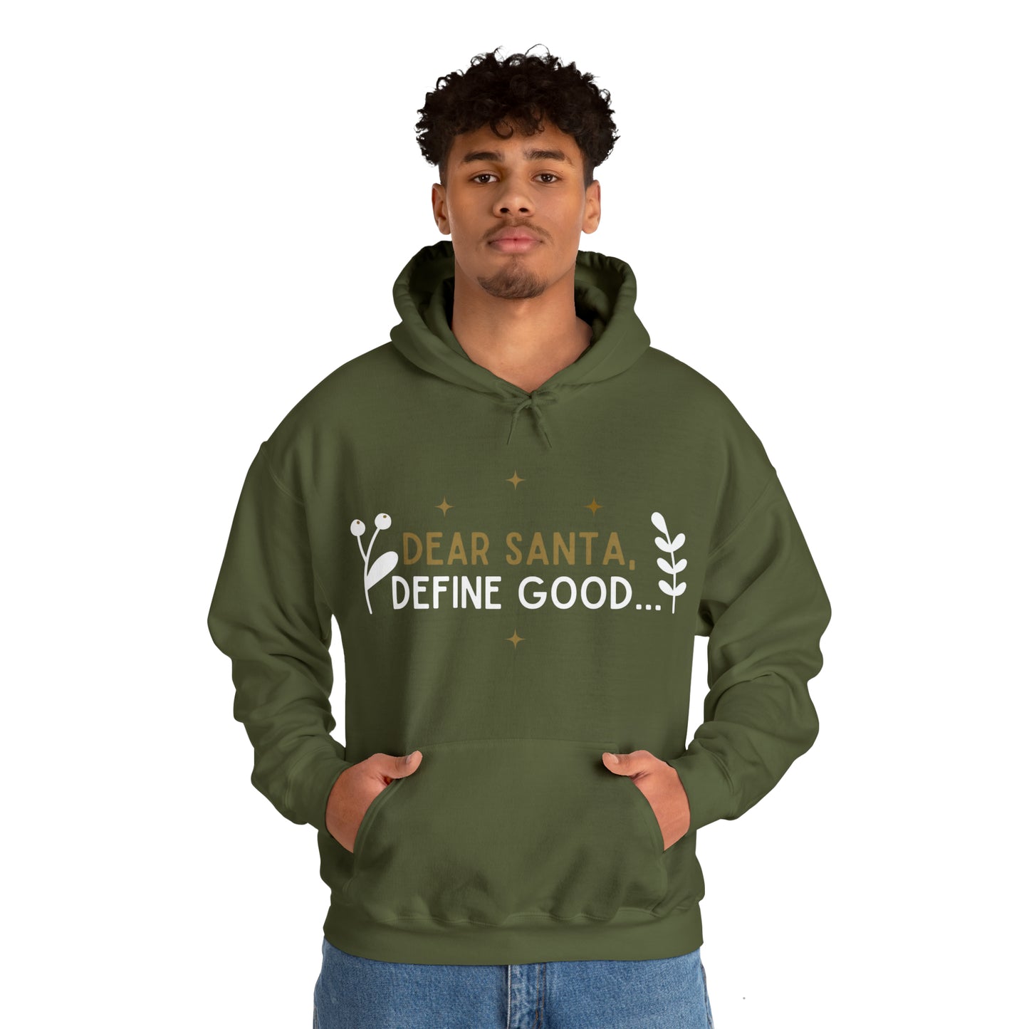 Festive Threads | Christmas Dear Santa Unisex Heavy Blend™ Hooded Sweatshirt