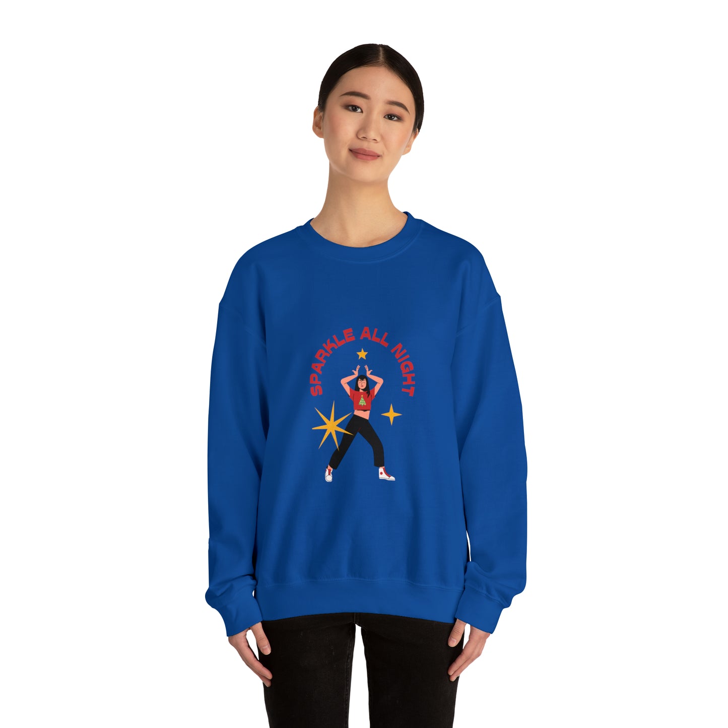 Festive Threads | Christmas Slay All Day Unisex Heavy Blend™ Crewneck Sweatshirt