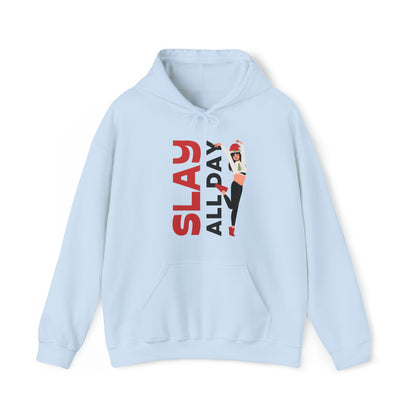 Festive Threads | Christmas Slay All Day Unisex Heavy Blend™ Hooded Sweatshirt