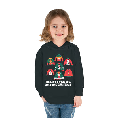 Festive Threads | Christmas So Many Sweaters Toddler Pullover Fleece Hoodie