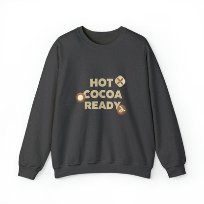 Festive Threads | Christmas Hot Cocoa Ready Unisex Heavy Blend™ Crewneck Sweatshirt