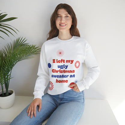 Festive Threads | Christmas Ugly Christmas Sweater Unisex Heavy Blend™ Crewneck Sweatshirt