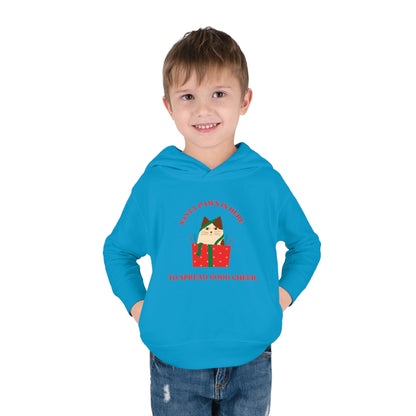 Festive Threads | Christmas Santa Paws Toddler Pullover Fleece Hoodie