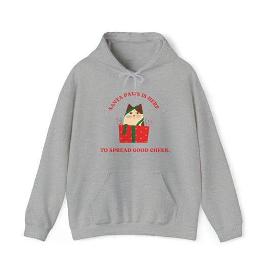 Festive Threads | Christmas Santa Paws Unisex Heavy Blend™ Hooded Sweatshirt