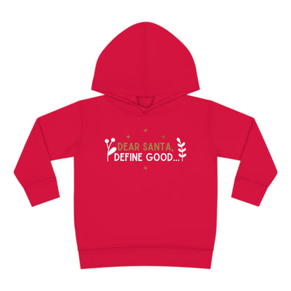 Festive Threads | Christmas Dear Santa Toddler Pullover Fleece Hoodie