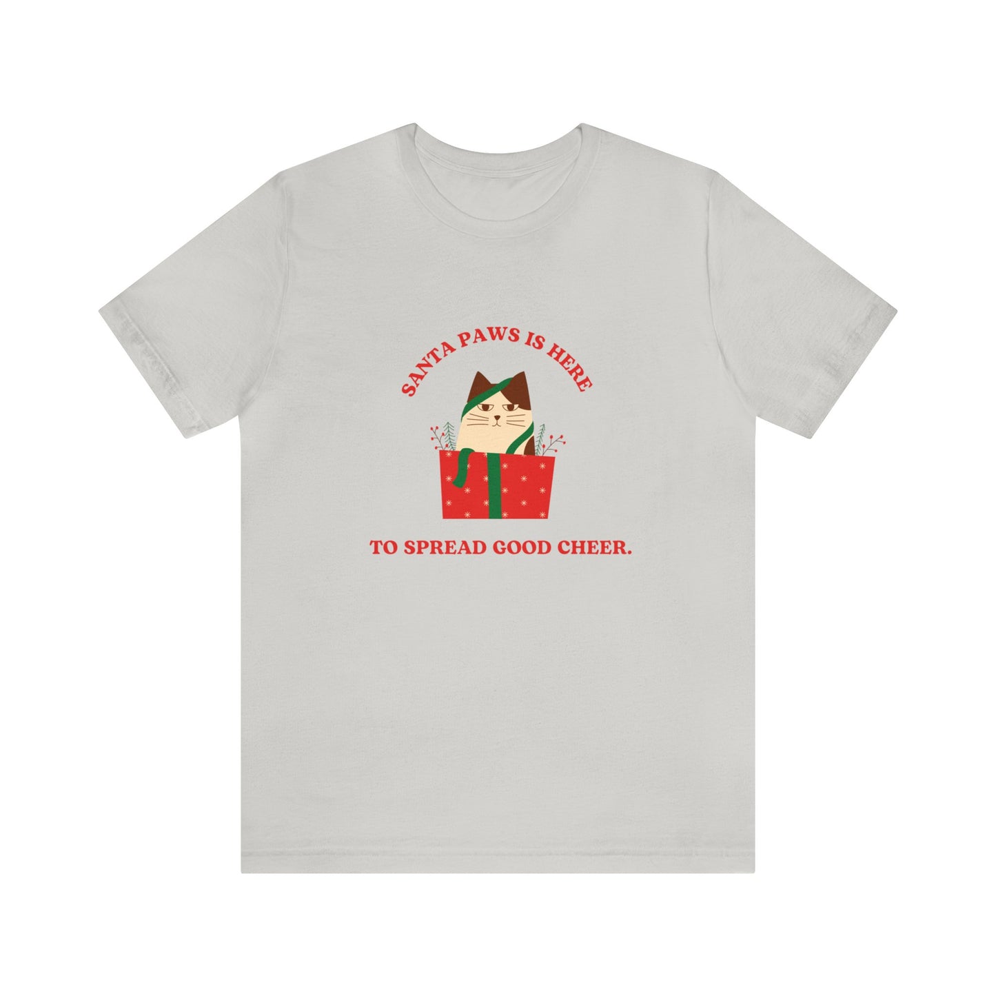 Festive Threads | Christmas Santa Paws Unisex Jersey Short Sleeve Tee