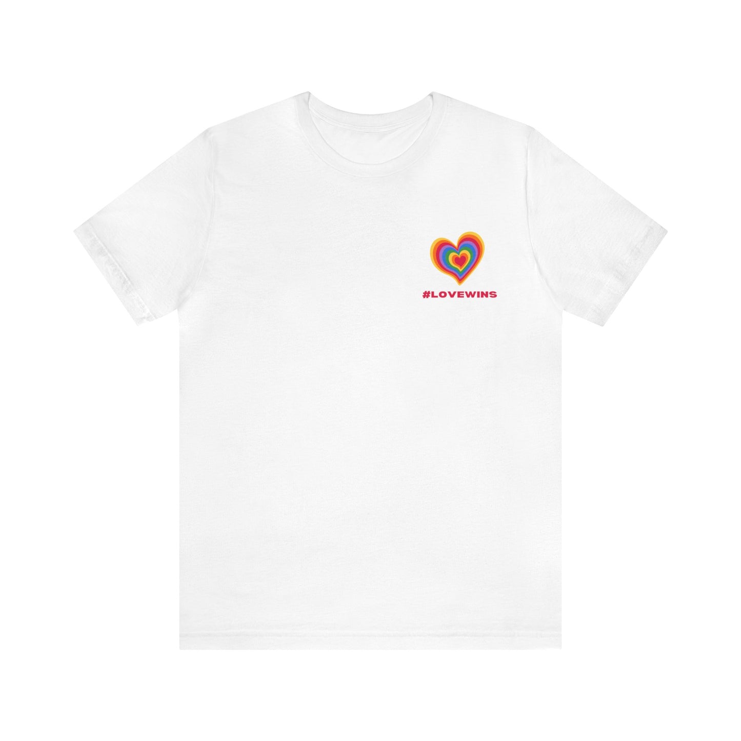 Festive Threads | Valentine's Love Wins Unisex Jersey Short Sleeve Tee