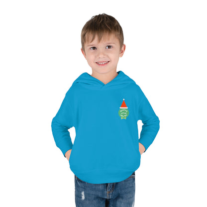 Festive Threads | Christmas Santa's Helper Toddler Pullover Fleece Hoodie