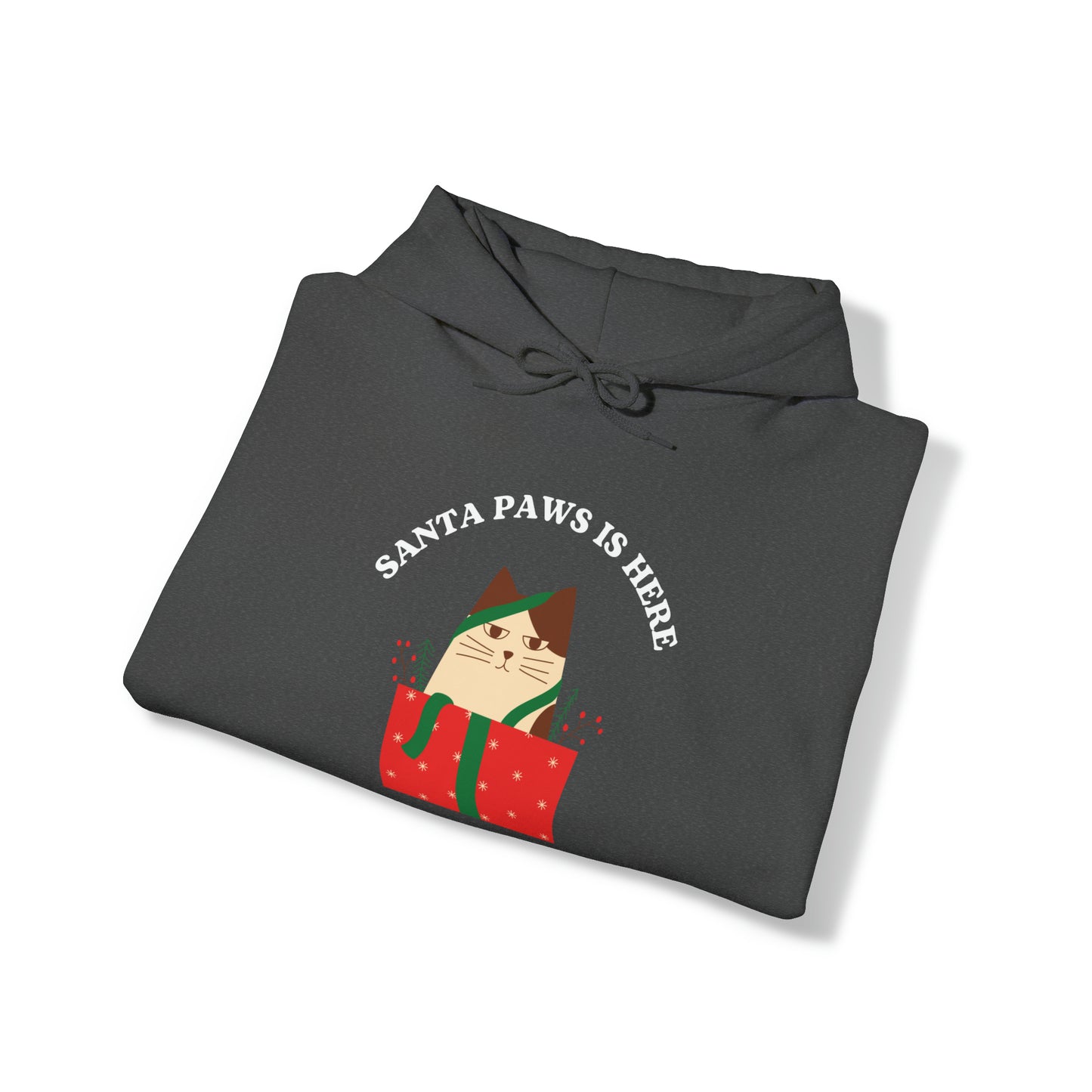 Festive Threads | Christmas Santa Paws Unisex Heavy Blend™ Hooded Sweatshirt