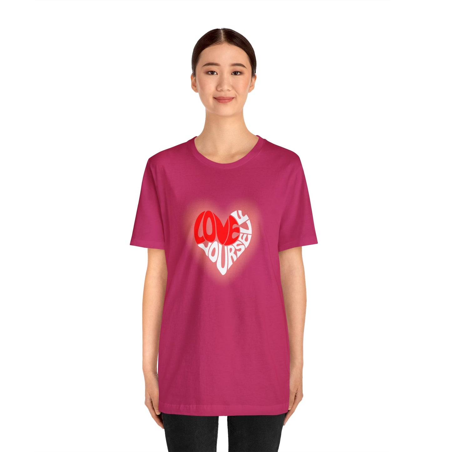 Festive Threads | Valentine's Love Yourself Unisex Jersey Short Sleeve Tee