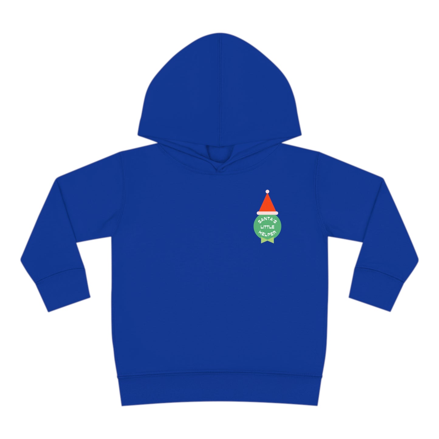 Festive Threads | Christmas Santa's Helper Toddler Pullover Fleece Hoodie