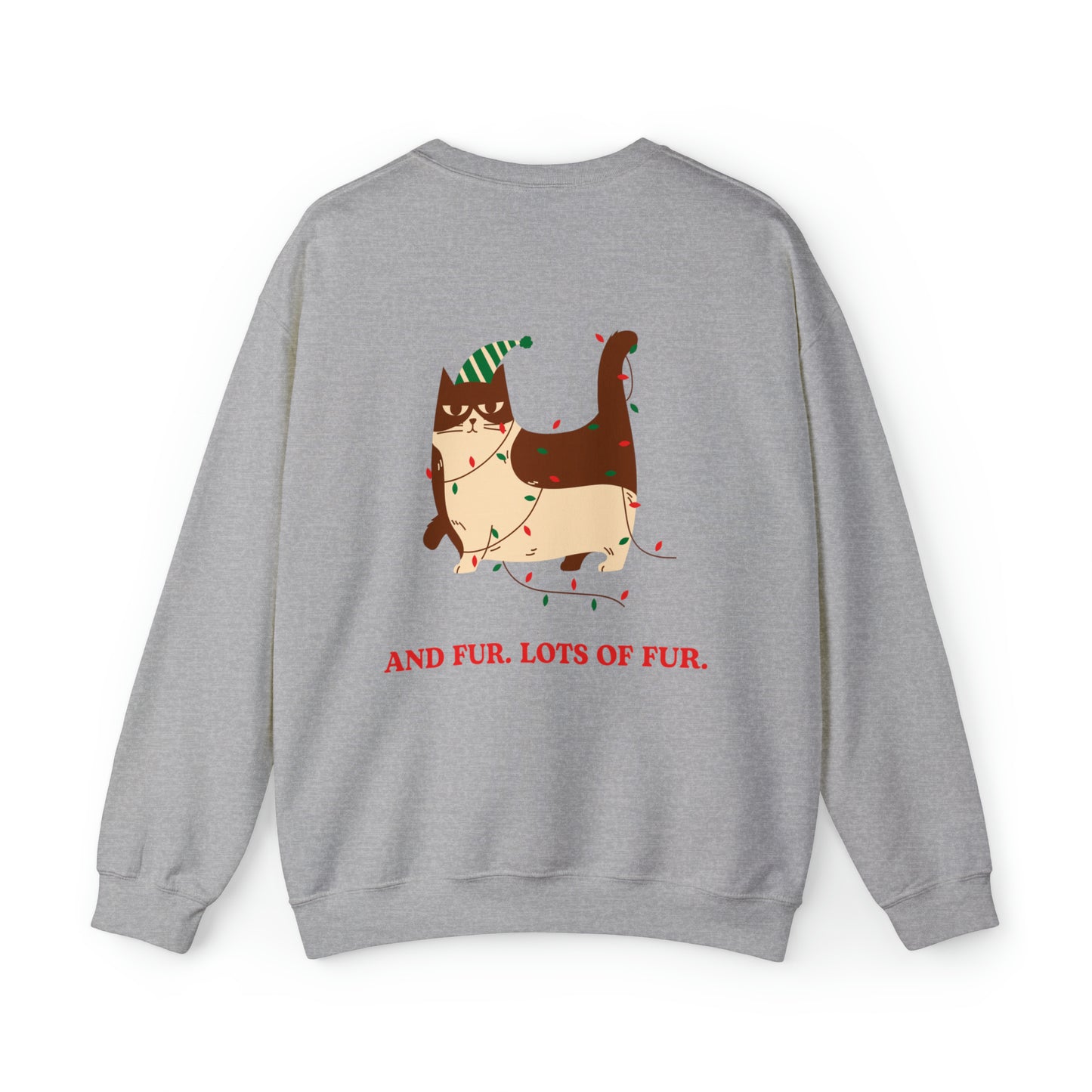 Festive Threads | Christmas Santa Paws Unisex Heavy Blend™ Crewneck Sweatshirt