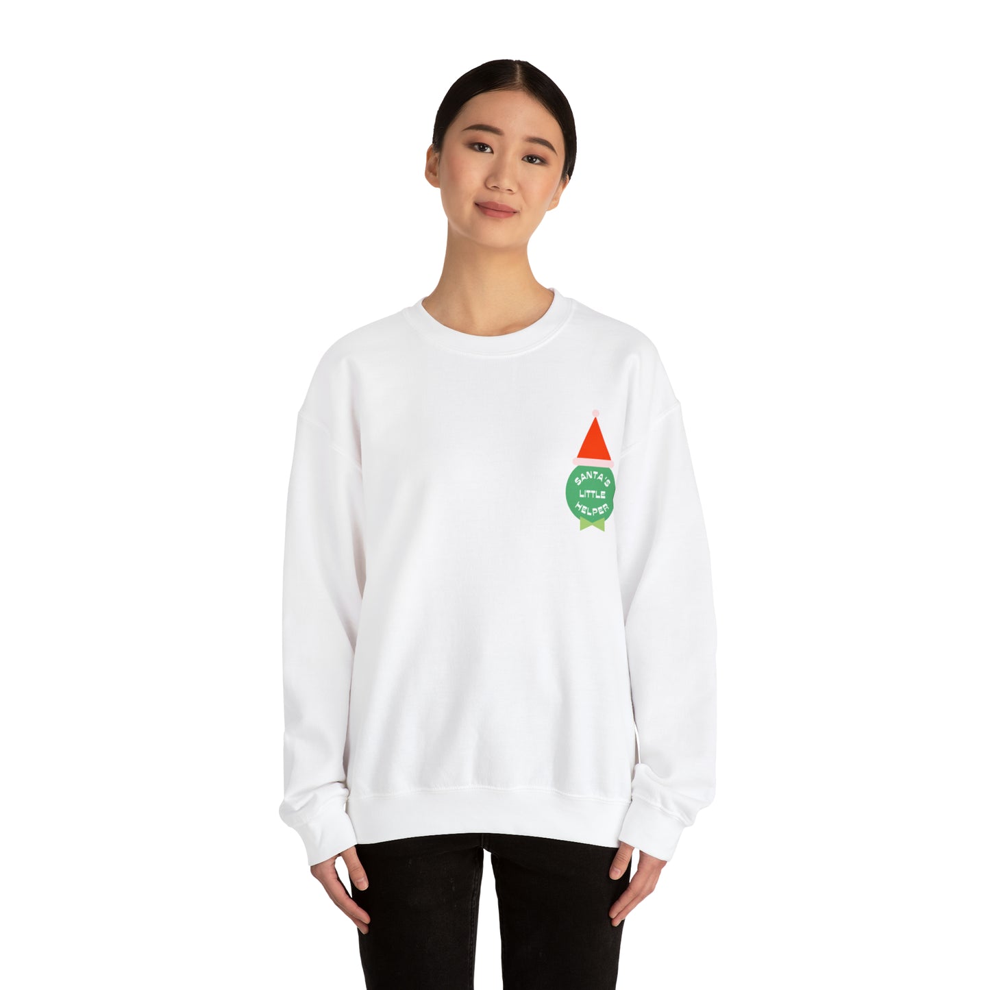 Festive Threads | Christmas Santa's Helper Unisex Heavy Blend™ Crewneck Sweatshirt