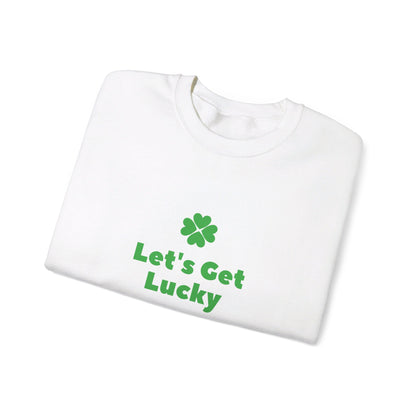 Festive Threads | St. Patrick's Day Let's Get Lucky Unisex Heavy Blend™ Crewneck Sweatshirt