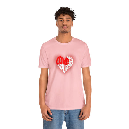 Festive Threads | Valentine's Love Yourself Unisex Jersey Short Sleeve Tee