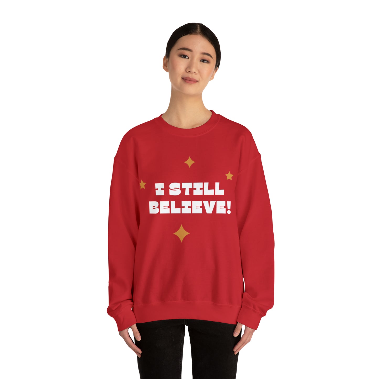 Festive Threads | Christmas I Still Believe Unisex Heavy Blend™ Crewneck Sweatshirt