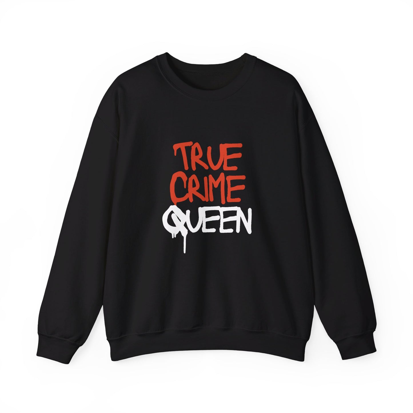 Festive Threads | Halloween True Crime Queen Unisex Heavy Blend™ Crewneck Sweatshirt