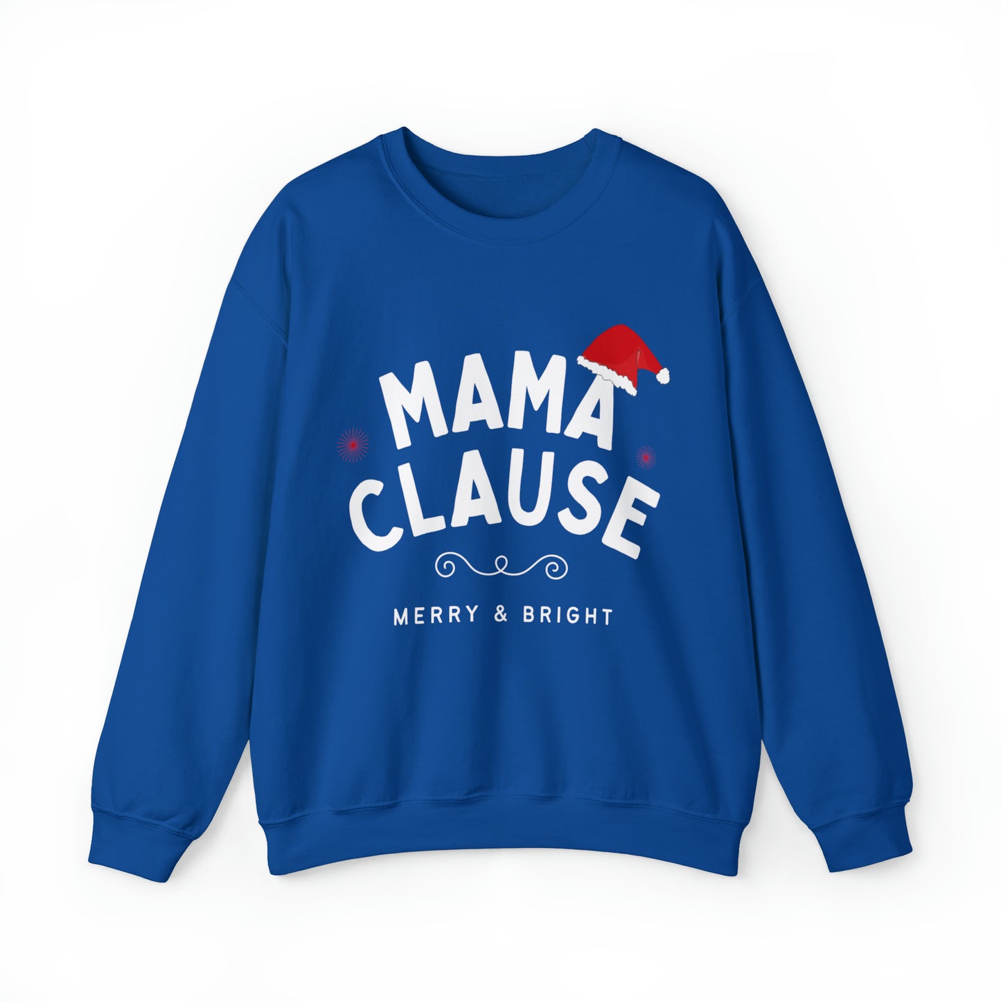 Festive Threads | Christmas Mama Clause Unisex Heavy Blend™ Crewneck Sweatshirt