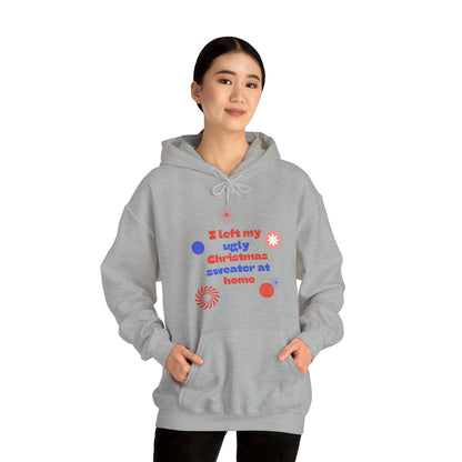 Festive Threads | Christmas Ugly Christmas Sweater Unisex Heavy Blend™ Hooded Sweatshirt