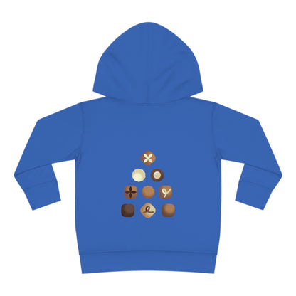 Festive Threads | Christmas Hot Cocoa Ready Toddler Pullover Fleece Hoodie