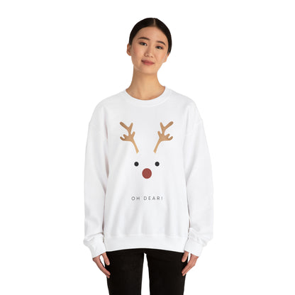 Festive Threads | Christmas Oh Dear Unisex Heavy Blend™ Crewneck Sweatshirt