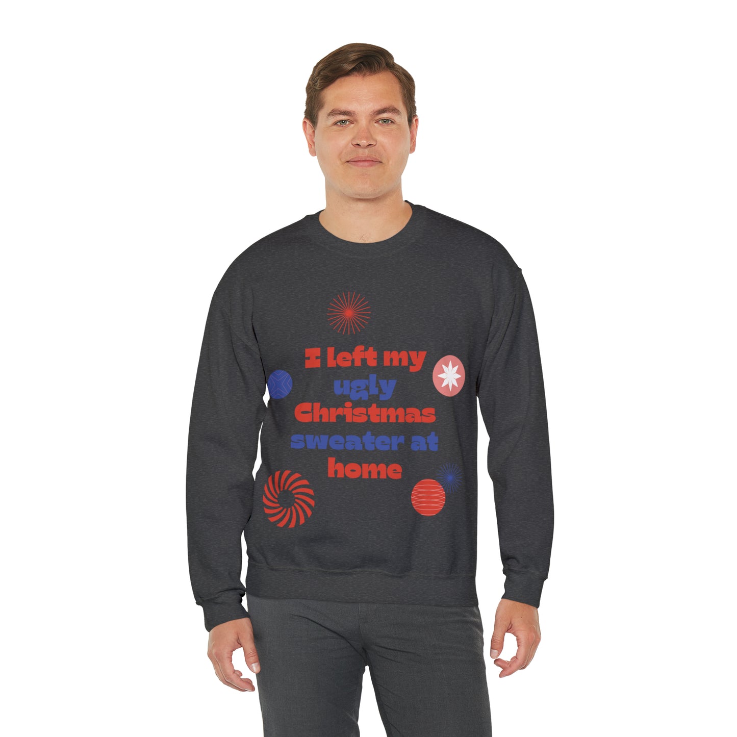 Festive Threads | Christmas Ugly Christmas Sweater Unisex Heavy Blend™ Crewneck Sweatshirt