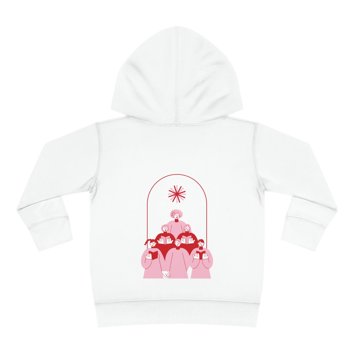 Festive Threads | Christmas Fa La La Toddler Pullover Fleece Hoodie