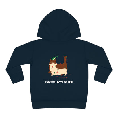 Festive Threads | Christmas Santa Paws Toddler Pullover Fleece Hoodie