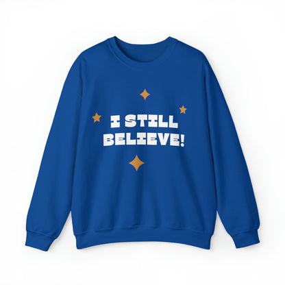 Festive Threads | Christmas I Still Believe Unisex Heavy Blend™ Crewneck Sweatshirt