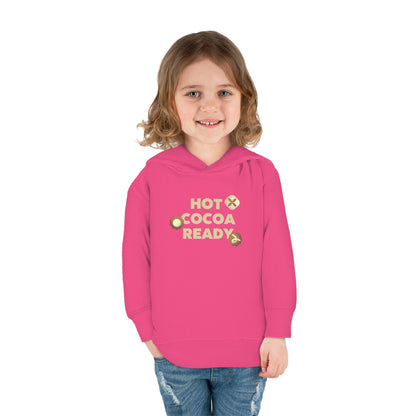 Festive Threads | Christmas Hot Cocoa Ready Toddler Pullover Fleece Hoodie