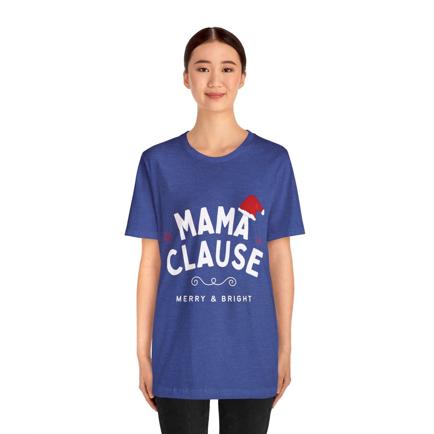 Festive Threads | Christmas Mama Clause Unisex Jersey Short Sleeve Tee