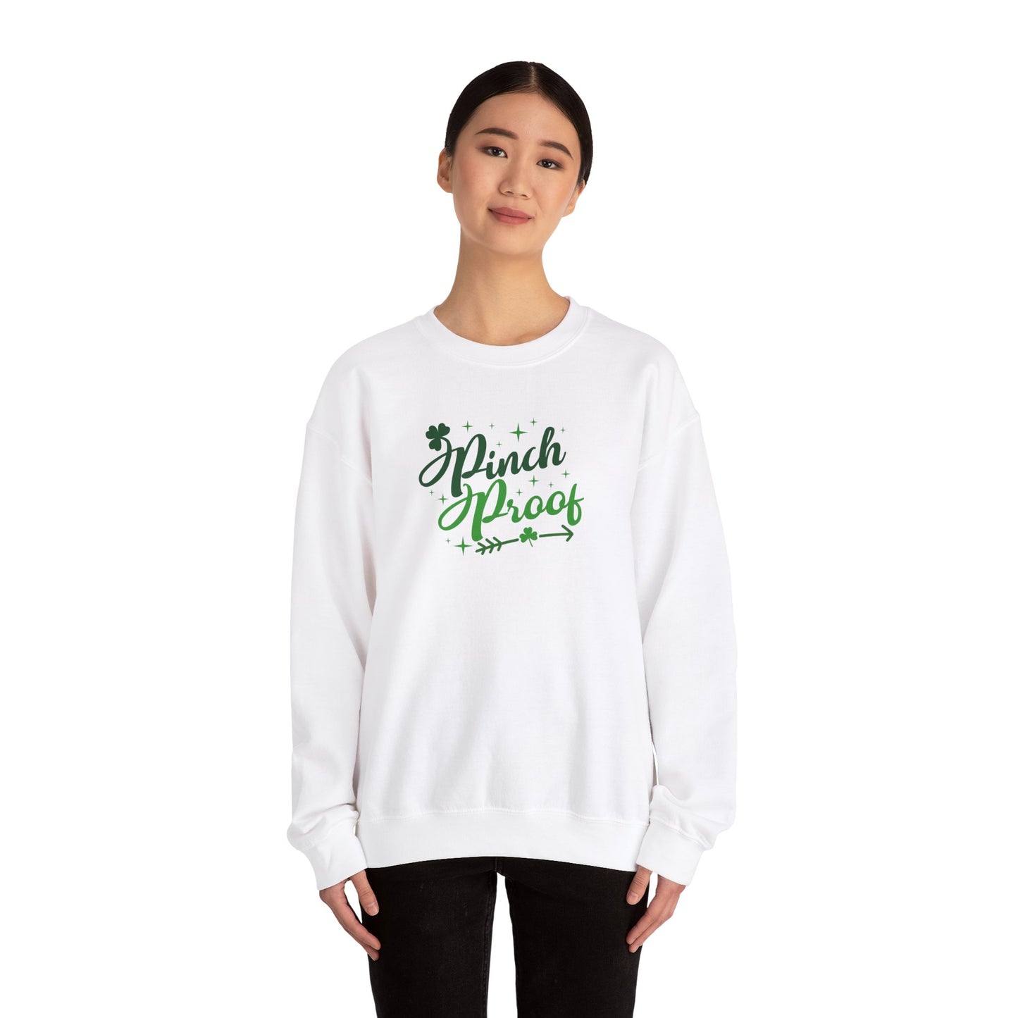 Festive Threads | St. Patrick's Day Pinch Proof Unisex Heavy Blend™ Crewneck Sweatshirt