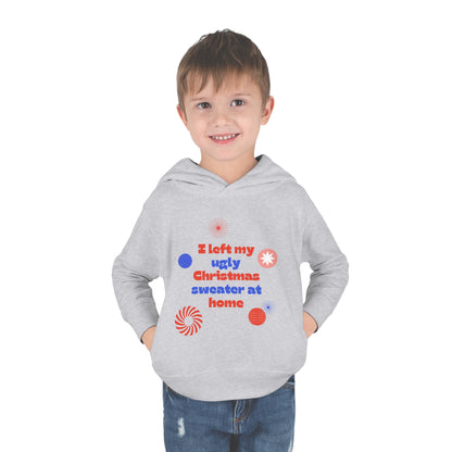 Festive Threads | Christmas Ugly Christmas Sweater Toddler Pullover Fleece Hoodie