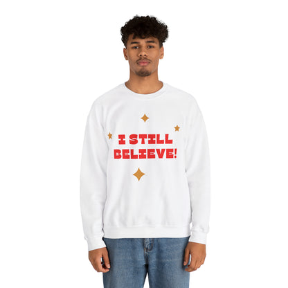 Festive Threads | Christmas I Still Believe Unisex Heavy Blend™ Crewneck Sweatshirt